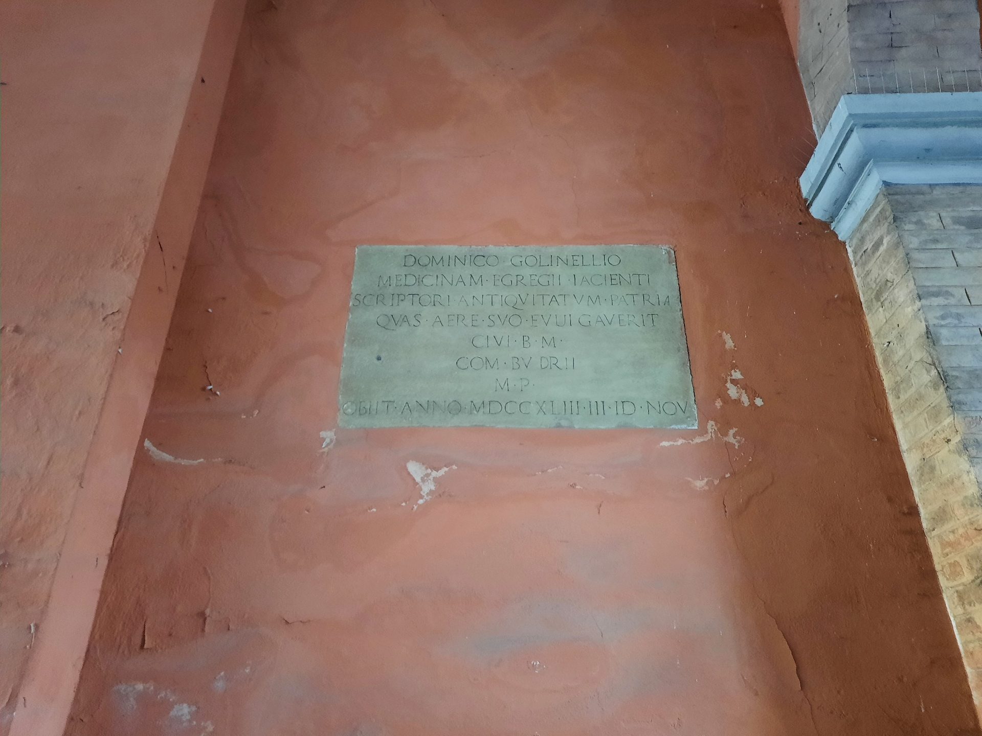Domenico Golinelli's memorial tablet, Budrio - 02.jpg